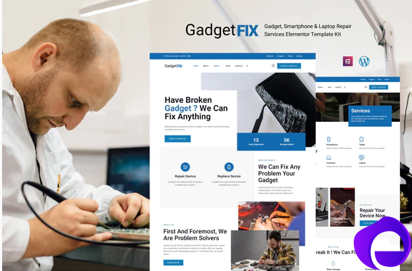 GadgetFIX Gadget Smartphone Laptop Repair Services Template Kit