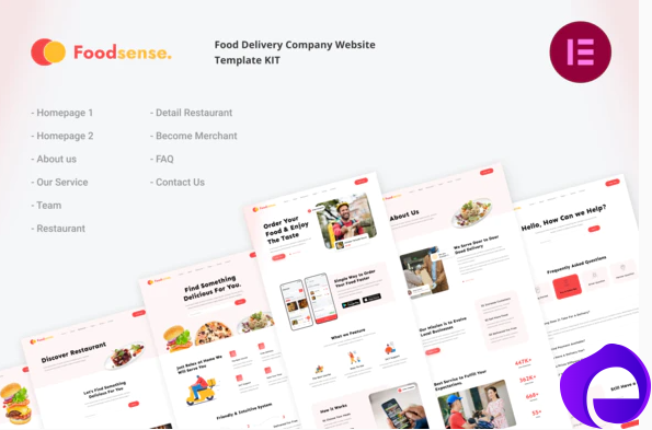 FoodSense Food Delivery Elementor Template Kit
