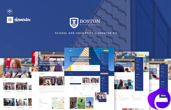 Boston School University Elementor Template Kit