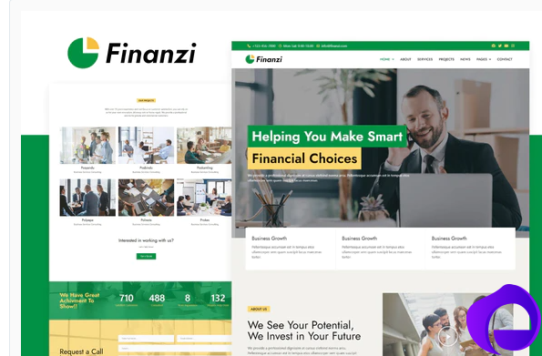 Finanzi Finance Business Elementor Template Kit