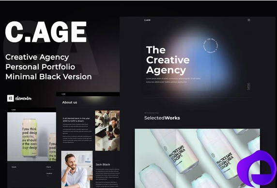 C.AGE Creative Agency Personal Portfolio Elementor Template Kit