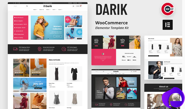 Darik Fashion WooCommerce Elementor Template Kit
