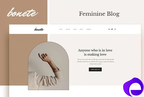 Bonete Feminine Blog Elementor Template Kit