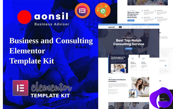Aonsil Business Consulting Elementor Template Kit