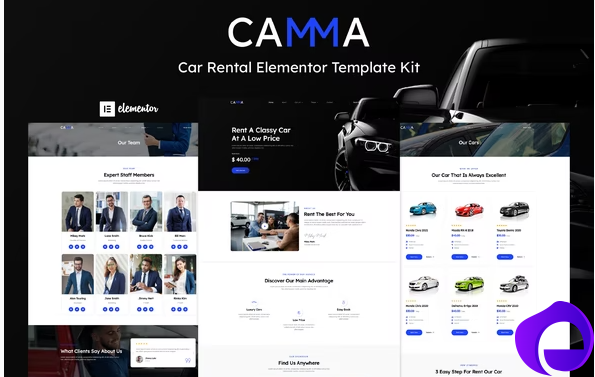 Camma Car Rental Elementor Template Kit