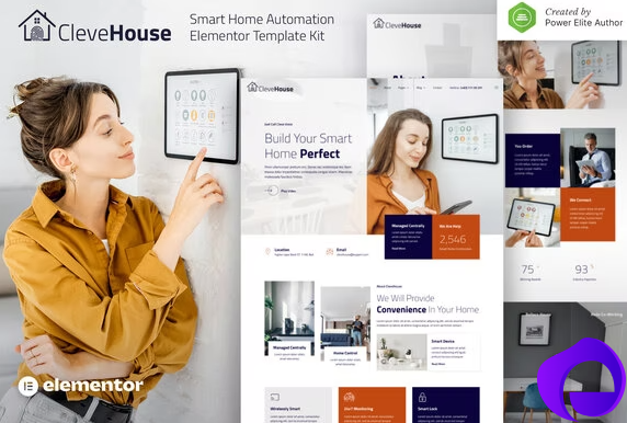 Clevehouse – Smart Home Automation Elementor Template Kit