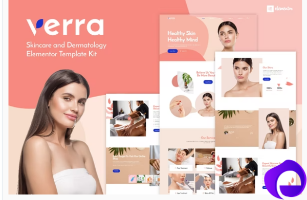 Verra Skincare Dermatology Elementor Template Kit