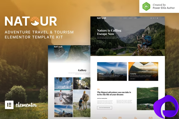 Natour – Adventure Travel Tourism Elementor Template Kit