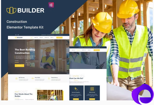 The Builder Construction Architecture Elementor Template Kit