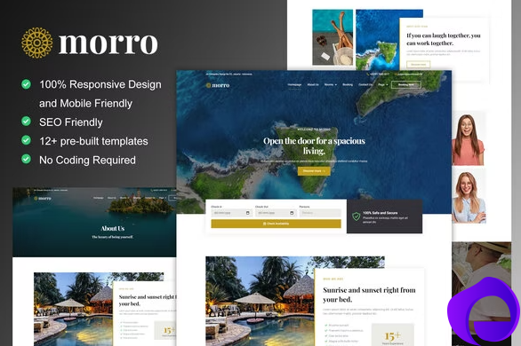 Morro Hotel Resort Elementor Template Kit 1