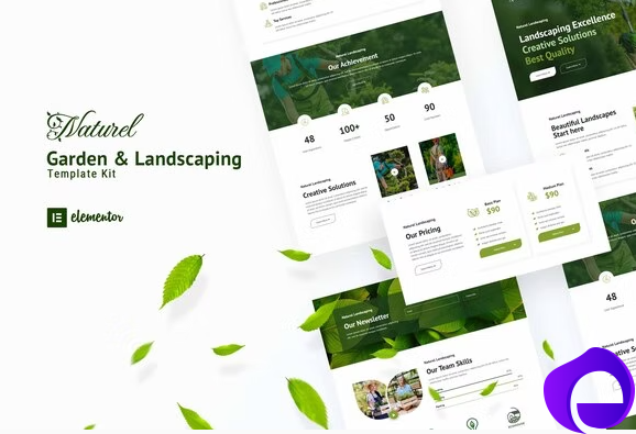 Naturel Garden Landscaping Elementor Template Kit 1