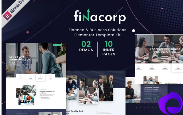 FinaCorp Finance Corporate Elementor Template Kit 1