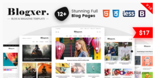 Bloxer - Blog & Magazine Bootstrap 4 Template