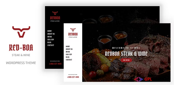 Redboa - Steakhouse Restaurant WordPress 1.0 1 Redboa - Steakhouse Restaurant WordPress 1.0