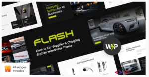 The Flash - Electric Car Supplier & Charging Station WordPress Theme
