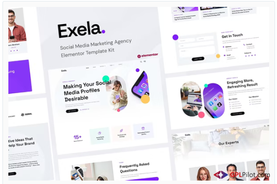 Exela - Social Media Marketing Agency Elementor Template Kit 1 Exela - Social Media Marketing Agency Elementor Template Kit