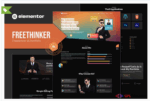 Freethinker - Freelancer & Portfolio Elementor Template Kit