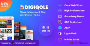 Digiqole - News Magazine WordPress Theme 2.1.7