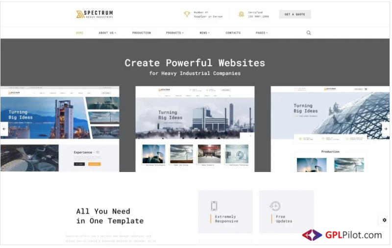 Spectrum - Construction Multipage HTML Website Template