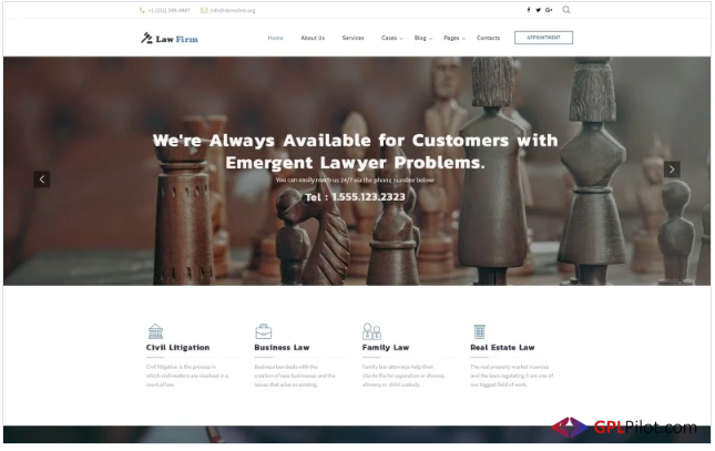 Law Firm Multipage Website Template 1 Law Firm Multipage Website Template