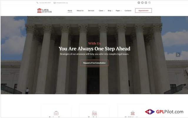 Law & Justice - Lawyer Multipage HTML5 Website Template 1 Law & Justice - Lawyer Multipage HTML5 Website Template