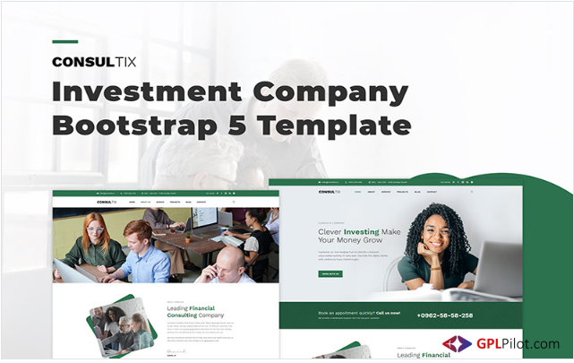 Consultix - Investment Company Bootstrap 5 Website Template 1 Consultix - Investment Company Bootstrap 5 Website Template