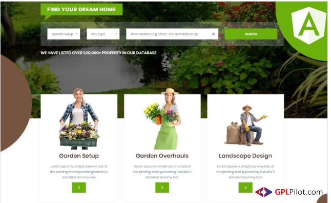 Gardenia | Gardening and Plantation Angular Website Template 1 Gardenia | Gardening and Plantation Angular Website Template
