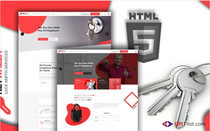 Keywalla- Key Service Website Template 1 Keywalla- Key Service Website Template