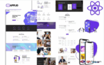 Applio Startup Mobile App React Js Website Template
