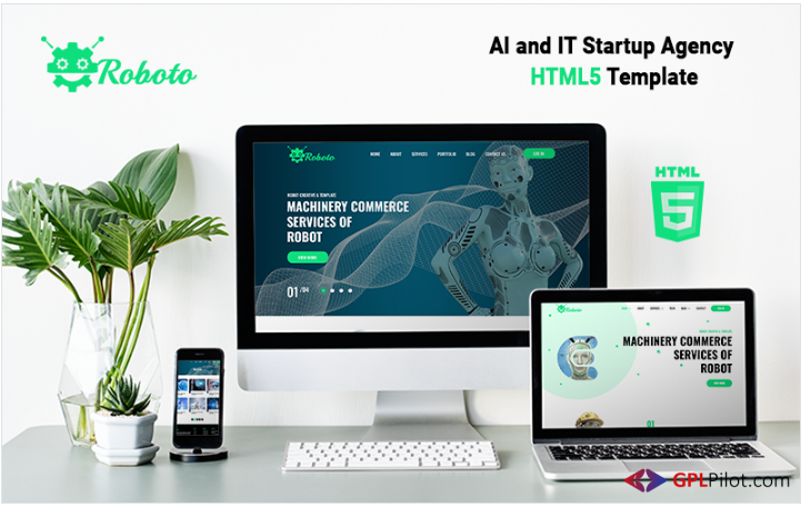 Roboto - AI and IT Startup Agency HTML5 Template 1 Roboto - AI and IT Startup Agency HTML5 Template