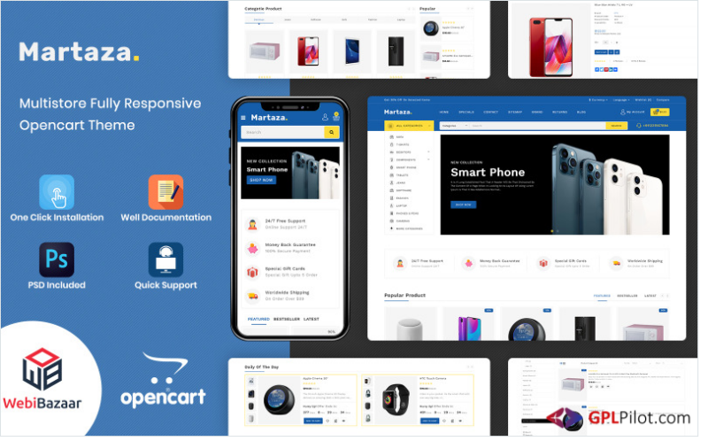 Martaza - Multipurpose OpenCart Template