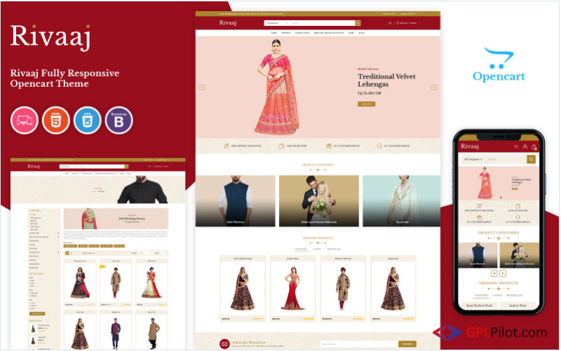 Rivaaj - Wedding Responsive OpenCart Template