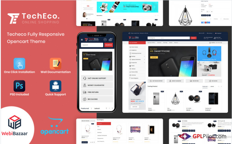 Techeco - The Shopping Mall OpenCart Template