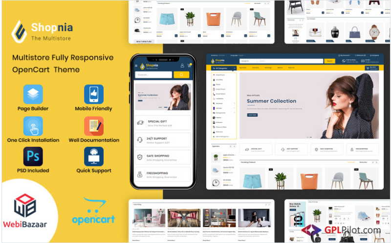 Shopnia - Multipurpose OpenCart Template