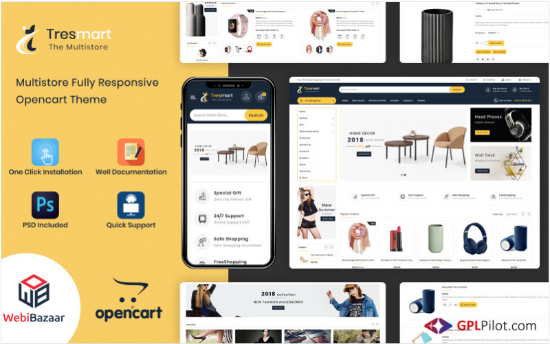 Tresmart - Shopping Mall OpenCart Template