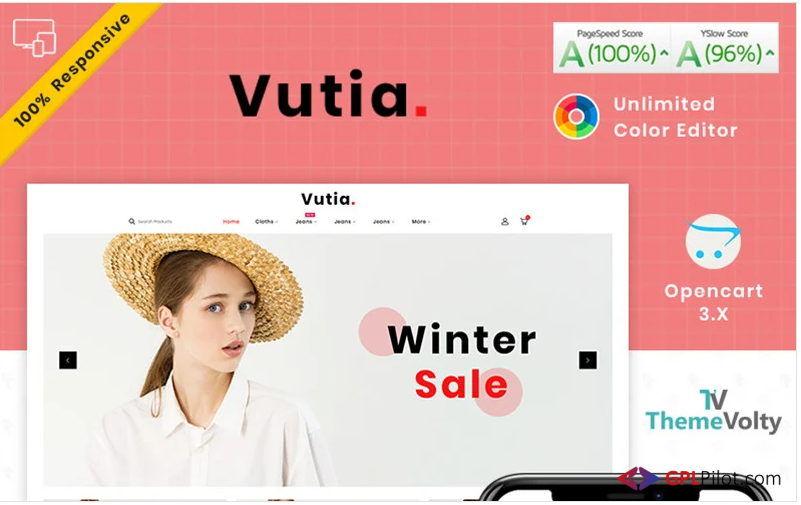 Vutia Fashion Store OpenCart Template 1 Vutia Fashion Store OpenCart Template