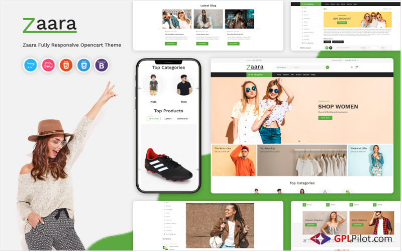 Zaara - Fashion Store OpenCart Template