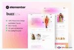 Buzzkit - Influencer & Creative Agency Elementor Template Kit