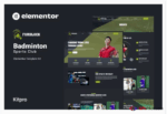 Furblock - Badminton Club Elementor Template Kit