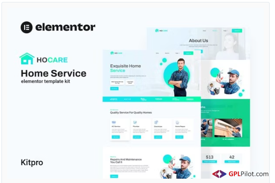 Hocare - Home Service Elementor Template Kit 1 Hocare - Home Service Elementor Template Kit