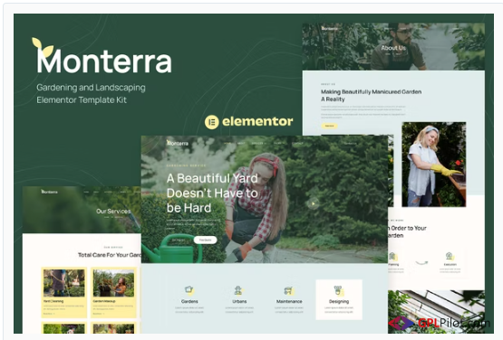 Monterra - Gardening and Landscaping Elementor Template Kit 1 Monterra - Gardening and Landscaping Elementor Template Kit