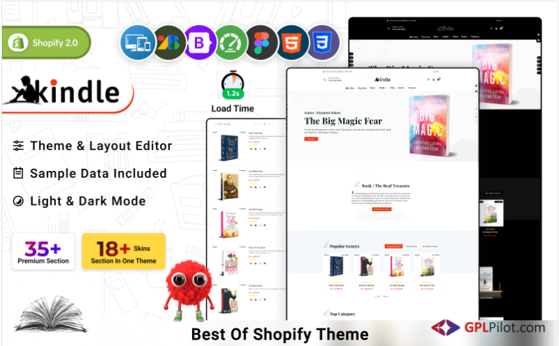 Kindle Books and Digital Comics Store Shopify Theme