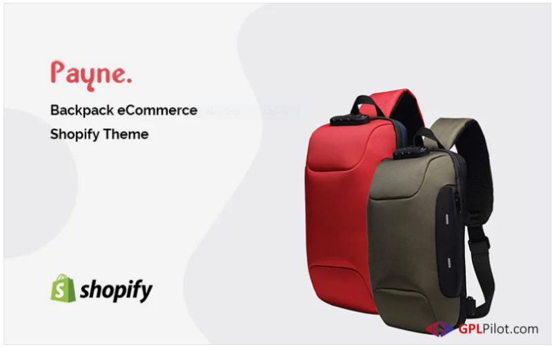 Payne - Backpack eCommerce Shopify Theme