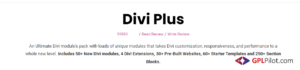 Divi Plus – The Ultimate Module Pack 1.10.0