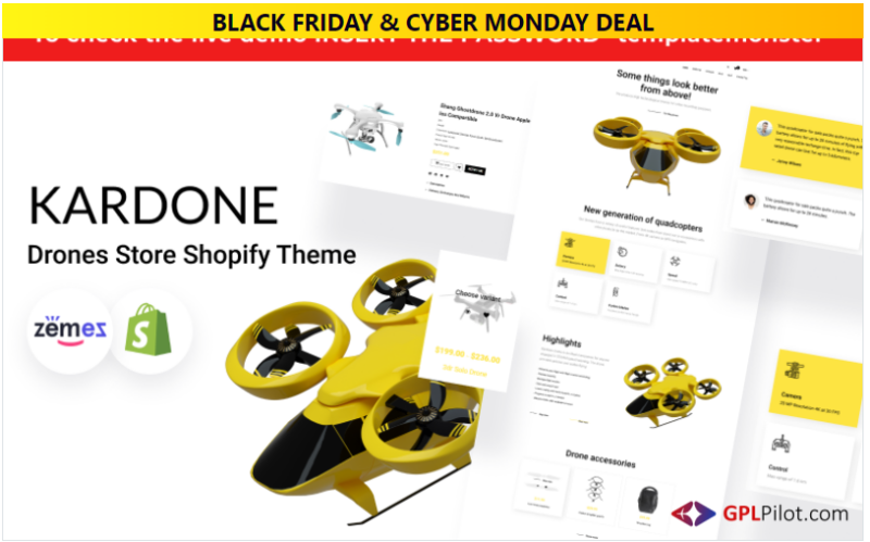 Kardone - Single Product Shop, Drones Shopify Theme