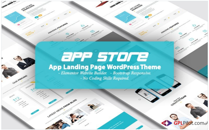 AppStore - App Landing Page WordPress Theme