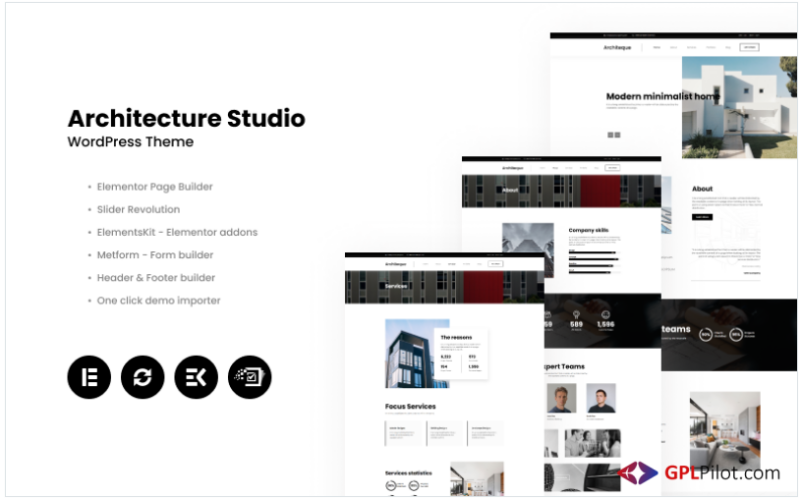 Architeque - Architecture Studio WordPress Theme