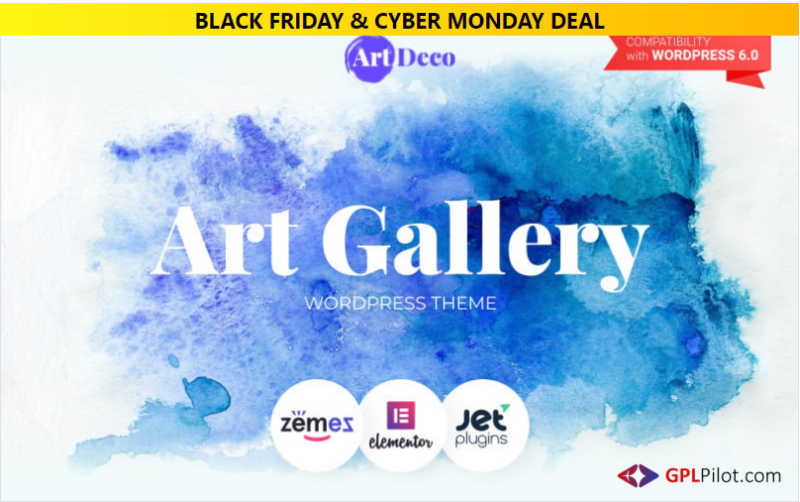 Art Deco - Art Gallery WordPress Theme