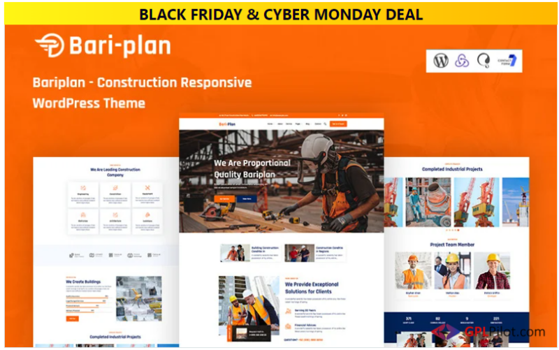 Bariplan - Construction Responsive WordPress Theme