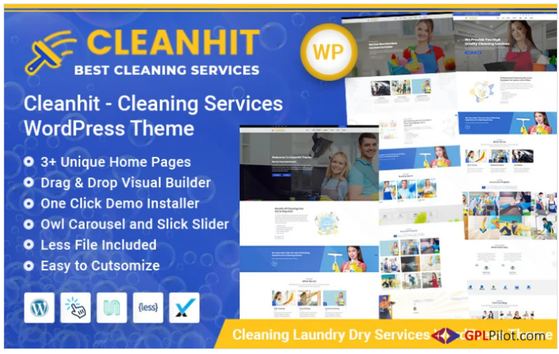 Cleanhit - Dry Cleaning Laundry Service WordPress Theme